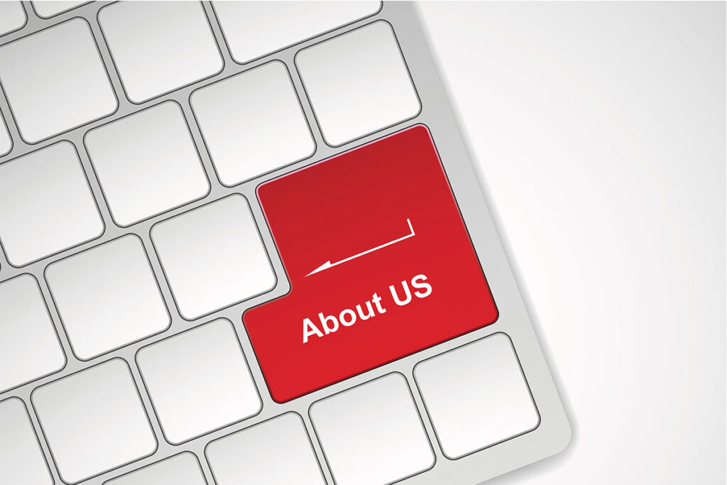 about us on a computer keyboard, about us, about probably funding